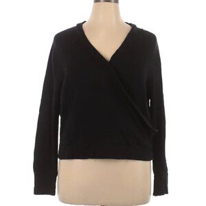 J Crew 100% Cotton Long Sleeve Wrap Top XL